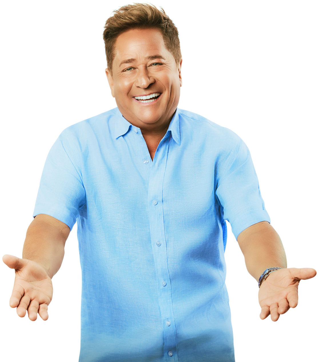 Imagem do cantor Leonardo apresentando as vantagens de indicar a FIT para amigos e empresas que você frequenta e zerar o valor da sua conta de energia.